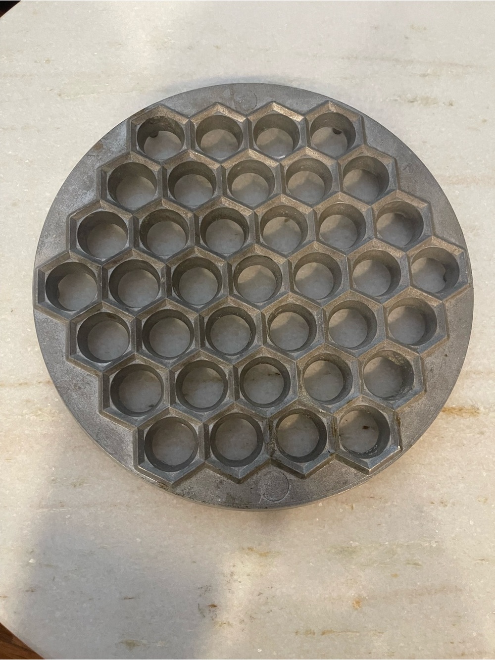 Vintage Aluminum Pelmeni Maker, Soviet Ravioli Mold